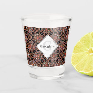 Copo De Shot Azulejos Personalizados Safari Sunset da Boêmia Ma