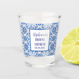 Copo De Shot Azulejos portugueses Azul Mediterrâneo Chá de noiv