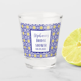Copo De Shot Azulejos Portugueses Azul Mediterrâneo Chá de Noiv