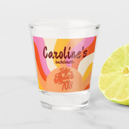 Copo De Shot Bach à Bachelorette Sunset Retro Groovy, 70