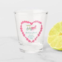 Copo De Shot Bachelorette de Carruagem Desenhada da Ilha Mackin