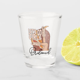 Copo De Shot Bachelorette Rosa Pink Pastel Retro Bachelorette