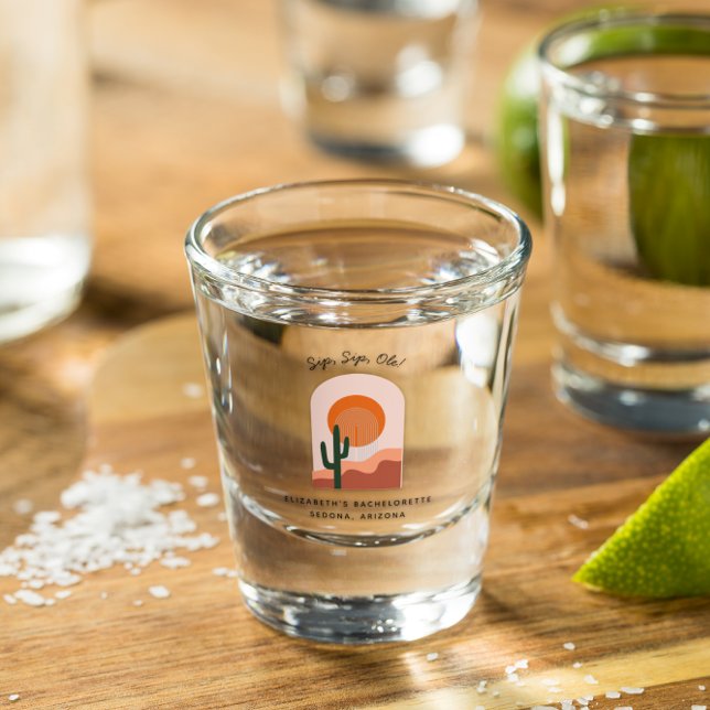 Copo De Shot Bachelorette Weekend Party Favor de Foto Personali (Criador carregado)