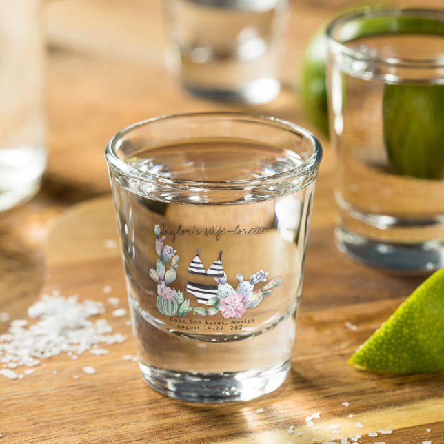 Copo De Shot Bachelorette Weekend Party Favor de Foto Personali (Criador carregado)