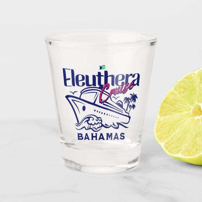 Copo De Shot Bahamas Souvenir Gift : Eleuthera Bahamas Cruise (Frente)