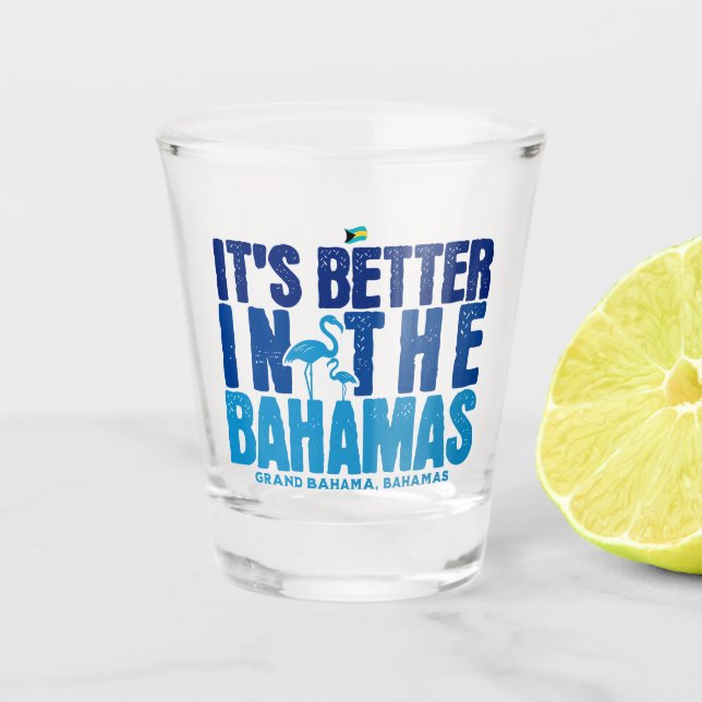 Copo De Shot Bahamas Souvenir Gift: Grande Bahama Bahamas Cruis (Frente)