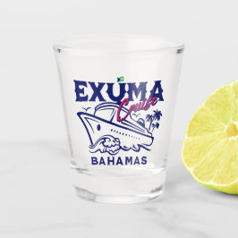 Copo De Shot Bahamas Souvenir Presente: Exuma Bahamas Cruise
