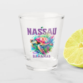 Copo De Shot Bahamas Souvenir Presente: Nassau Bahamas Tartarug