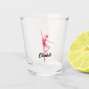 Copo De Shot bailarina com personalização de nomes