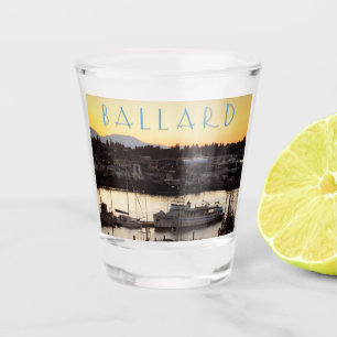 Copo De Shot Ballard Boats Sunset Scense