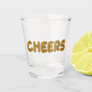 Copo De Shot Balões de Folha de Ouro