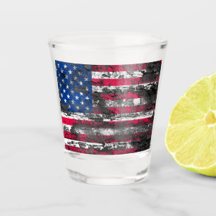 Copo De Shot Bandeira Americana