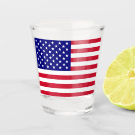 Copo De Shot Bandeira Americana dos EUA Design Patriótico