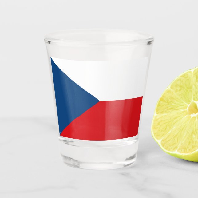 Copo De Shot Bandeira Checa (Frente)
