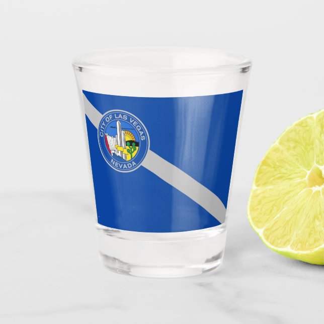 Copo De Shot bandeira da cidade de Las Vegas (Frente)