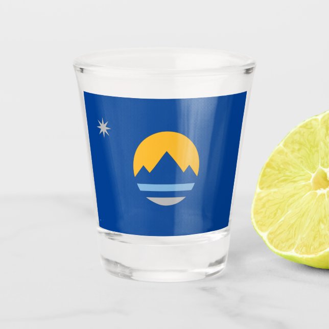 Copo De Shot Bandeira da cidade de Reno (Frente)