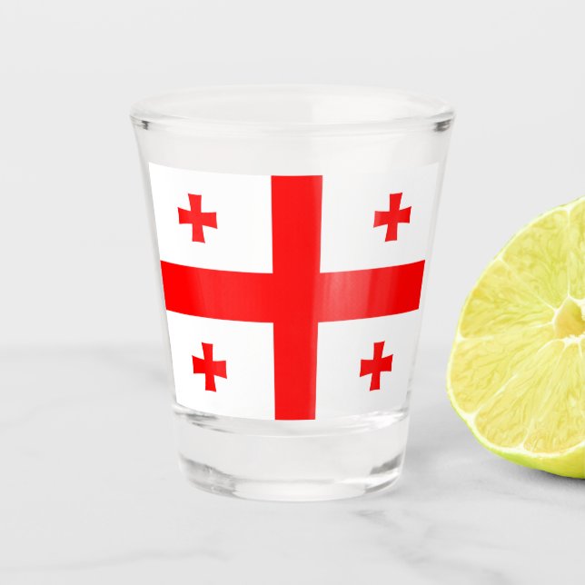 Copo De Shot Bandeira da Geórgia (Frente)