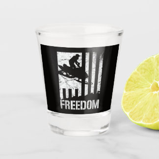 Copo De Shot Bandeira da Liberdade do Esqui de Moto de Neve
