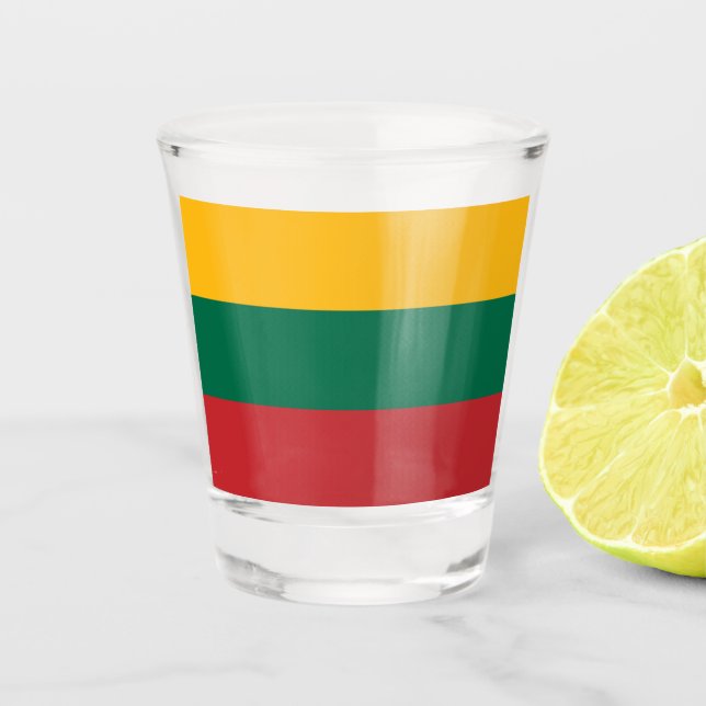 Copo De Shot Bandeira da Lituânia (Frente)