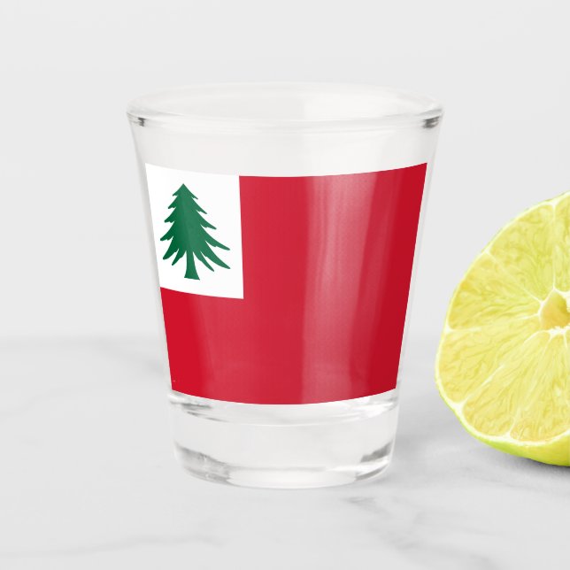 Copo De Shot Bandeira da Nova Inglaterra (Frente)