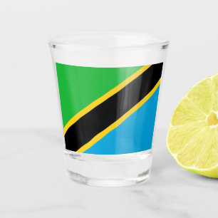 Copo De Shot Bandeira da Tanzânia