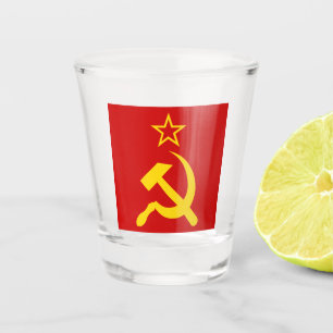 Copo De Shot Bandeira da URSS - Bandeira da União Soviética