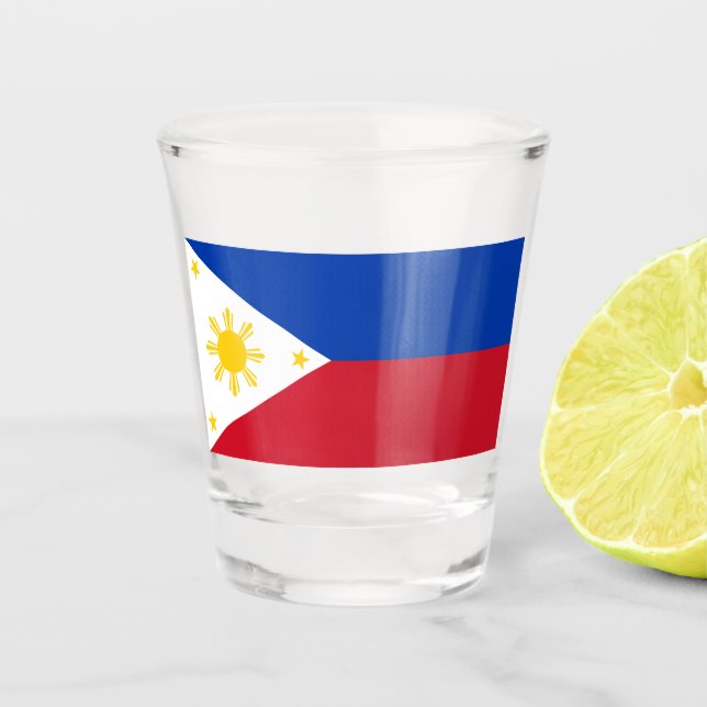 Copo De Shot Bandeira das Filipinas (Frente)