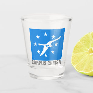 Copo De Shot Bandeira de Corpus Christi, Texas