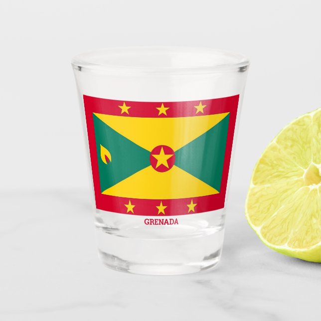 Copo De Shot Bandeira de Granada (Frente)
