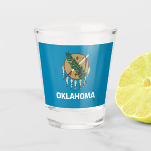 Copo De Shot bandeira de Oklahoma