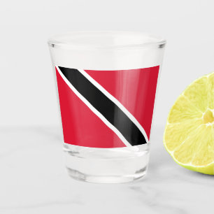 Copo De Shot Bandeira de Trinidad e Tobago