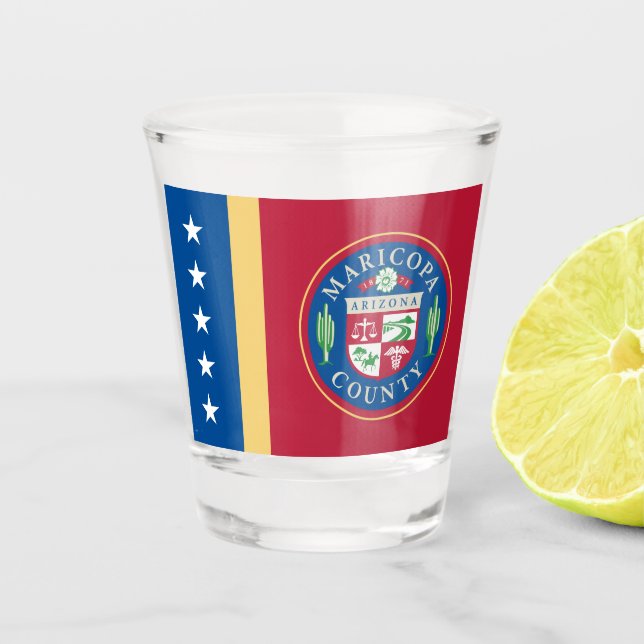 Copo De Shot Bandeira do condado de Maricopa (Arizona) (Frente)