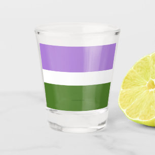 Copo De Shot Bandeira do orgulho genderqueer SlipperyJoe's lava