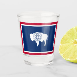 Copo De Shot Bandeira do Wyoming
