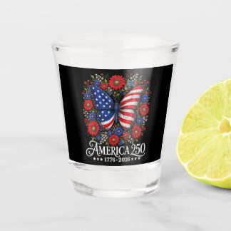 Copo De Shot Bandeira dos EUA América 250 1776 2026 Aniversário