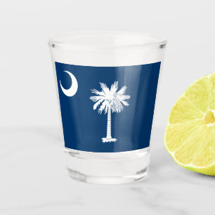 Copo De Shot Bandeira Estadual da Carolina do Sul