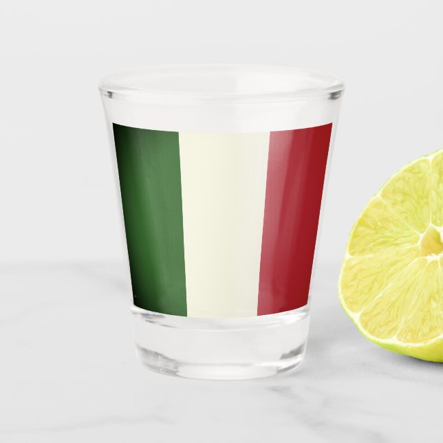 Copo De Shot Bandeira italiana (Frente)