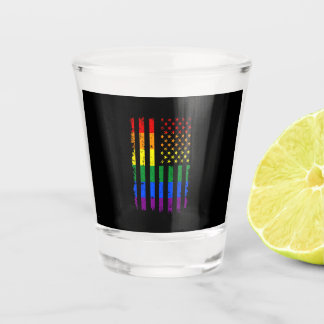 Copo De Shot Bandeira LGBT Mês do Orgulho Gay Transgênero