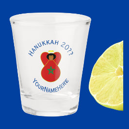 Copo De Shot Bandeira Marroquina do Anjo de Hanukkah Personaliz