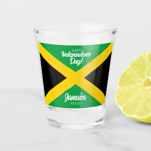 Copo De Shot Bandeira Nacional do Dia da Independência da Jamai