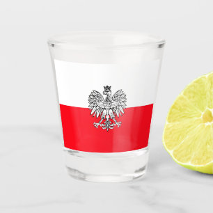 Copo De Shot Bandeira polonesa