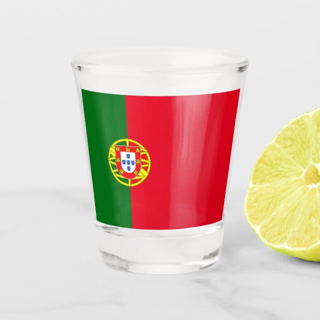 Copo De Shot Bandeira portuguesa (Frente)