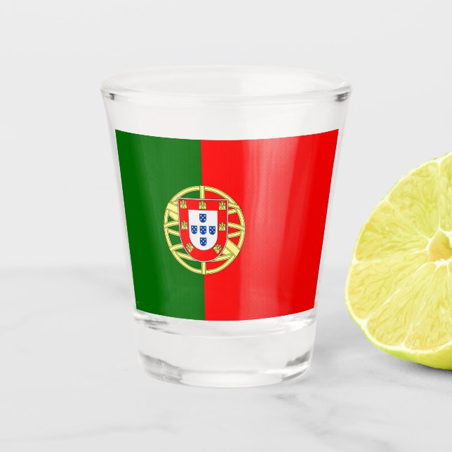 Copo De Shot Bandeira Portuguesa (Portugal) (Frente)