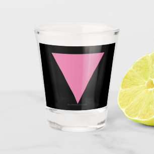 Copo De Shot bandeira triângulo rosa SlipperyJoe's símbolo rosa