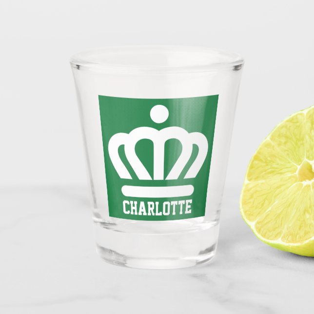 Copo De Shot Bandeira (variante) de Charlotte, NC (Frente)