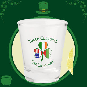Copo De Shot Bandeiras da Bulgária Irlanda EUA Trevo Personaliz