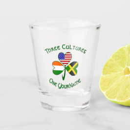 Copo De Shot Bandeiras Jamaicanas Irlandesas Americanas Shamroc