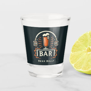 Copo De Shot Bar De Belly De Cerveja Divertido, Logotipo De Mug