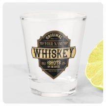 Bar de Rótulos de Bebidas Alcoólicas Whiskey Perso
