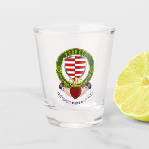 Copo De Shot Barrett Irish Shield & Claddagh
